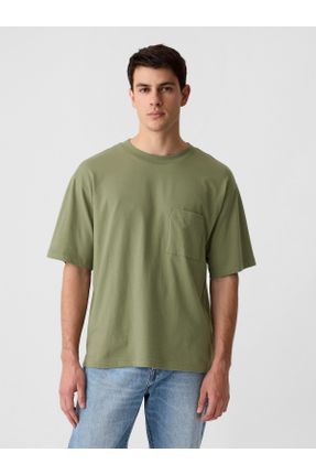 تی شرت سبز مردانه رگولار کد 832526312