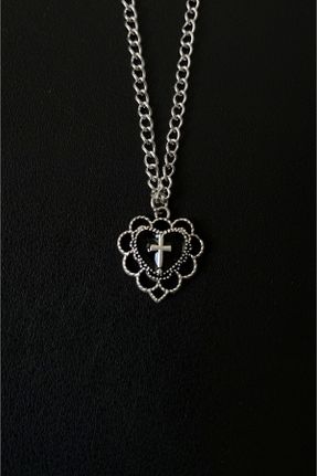 گردنبند جواهر مشکی زنانه فلزی کد 734761978