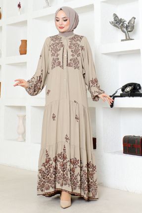 لباس بژ زنانه اسلیم بافتنی کد 832108401