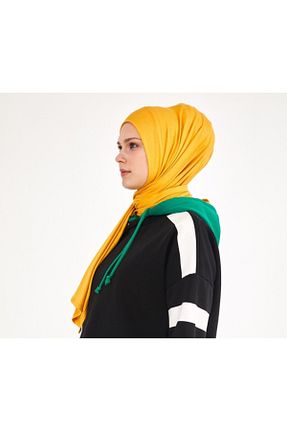 شال زرد زنانه پنبه ای Differenza - کد 82302480