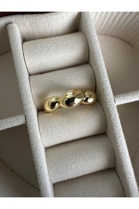 انگشتر جواهر طلائی زنانه روکش طلا کد 834091525