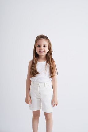 شلوارک و برمودا سفید بچه گانه Relaxed Oliven The Kid - کد 817639677