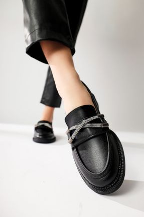 کفش کژوال مشکی زنانه پاشنه کوتاه ( 4 - 1 cm ) پاشنه ساده کد 811092002