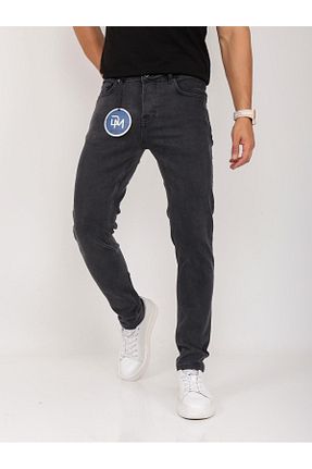 شلوار جین طوسی مردانه پاچه تنگ d&m 1988 jeans dezeer man jeans - کد 832366108