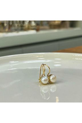 گوشواره مروارید طلائی مروارید فرهنگی Zeynep Özkan Tasarım - کد 826252102