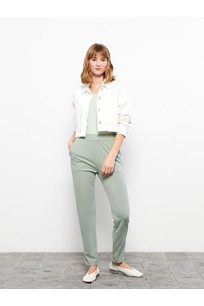 شلوار سبز زنانه پارچه LC Waikiki - کد 814696929