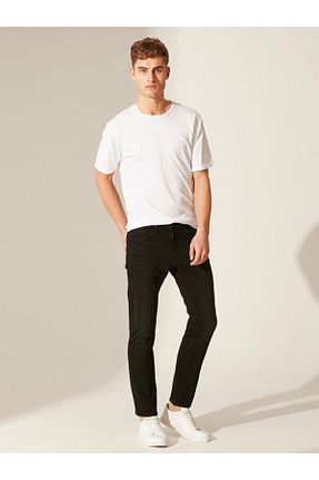 شلوار جین مشکی مردانه پاچه تنگ LC Waikiki - کد 51581296