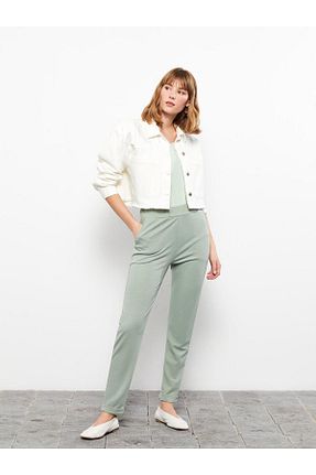 شلوار سبز زنانه پارچه LC Waikiki - کد 814696929