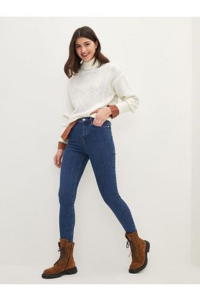 شلوار آبی زنانه پارچه LC Waikiki - کد 745714642