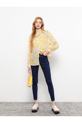 شلوار آبی زنانه پارچه LC Waikiki - کد 771123801