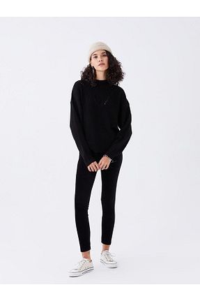 ساق شلواری مشکی زنانه بافتنی LC Waikiki - کد 815299298