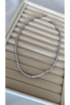 گردنبند جواهر زنانه روکش نقره Muse Sister - کد 828565426