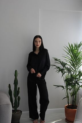 پائین تنه راحتی مشکی زنانه ساده ROSILY - کد 833894765