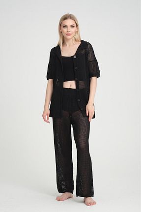 شلوار مشکی زنانه پارچه Su Moda - کد 833905865