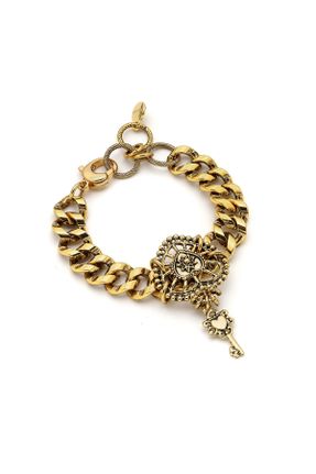 دستبند جواهر طلائی زنانه روکش طلا کد 287654084