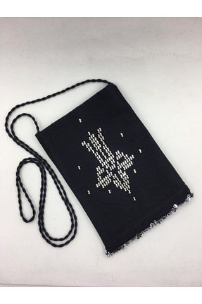 کیف دوشی مشکی زنانه OBİDEV - کد 76124964