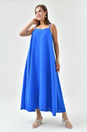لباس ساحلی آبی زنانه پنبه (نخی) کد 834019841