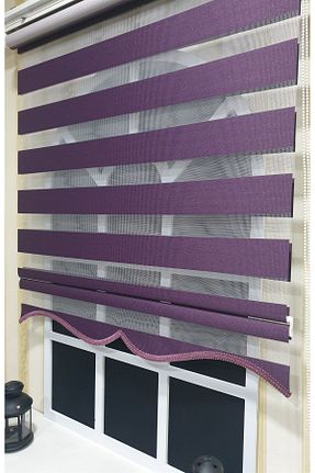 پرده کشوئی بنفش Zebra KORUTEKS - کد 388981459