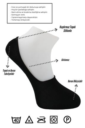 جوراب مشکی مردانه پنبه (نخی) 6