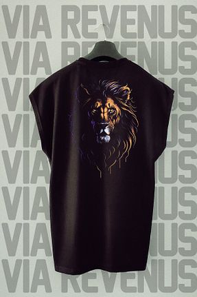 تیشرت مشکی زنانه اورسایز Vordevia - کد 834088361