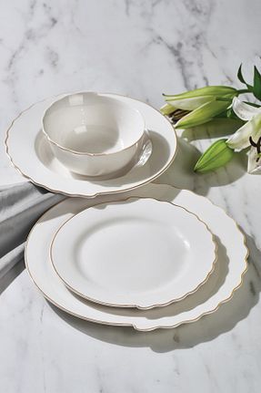 سرویس غذاخوری سفید 6 نفره Neva - کد 772185880