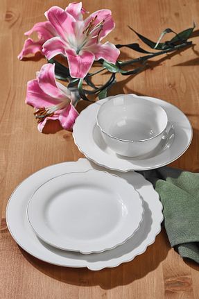 سرویس غذاخوری سفید 6 نفره Neva - کد 771615004