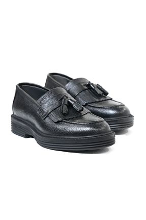 کفش لوفر مشکی مردانه پاشنه کوتاه ( 4 - 1 cm ) کد 832575481