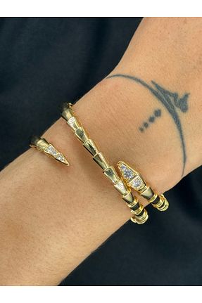 دستبند استیل (فولاد) طلائی زنانه استیل (فولاد) MywJewelery - کد 834242777
