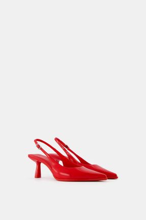 کفش پاشنه بلند کلاسیک قرمز زنانه پلی اورتان پاشنه متوسط ( 5 - 9 cm ) پاشنه نازک کد 825499326
