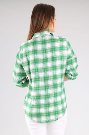پیراهن سبز زنانه اورسایز ویسکون کد 4730174