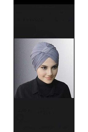 کلاه شنای حجاب طوسی زنانه mikam - کد 834256443