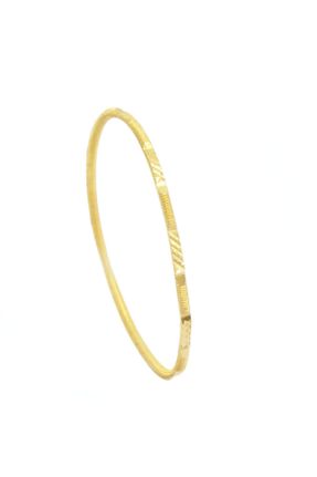 دستبند استیل طلائی زنانه روکش طلا کد 194918043