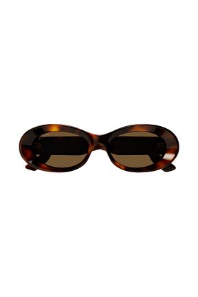 عینک آفتابی قهوه ای زنانه UV400 Gucci - کد 834244600