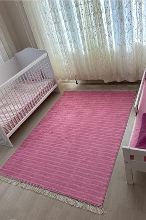 فرش صورتی قابل شستشو VOPTEKS - کد 736700228