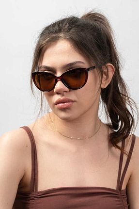عینک آفتابی قهوه ای زنانه پلاریزه Daniel Klein - کد 283381842