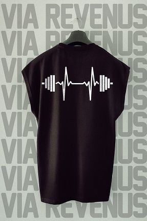 تیشرت مشکی زنانه اورسایز Vordevia - کد 834303068