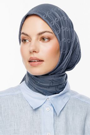 روسری طوسی پنبه ای Mooncorn - کد 834352086