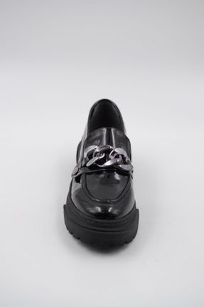 کفش کلاسیک مشکی زنانه چرم لاکی پاشنه کوتاه ( 4 - 1 cm ) پاشنه ساده کد 682186111