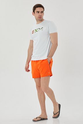شلوارک ساحلی نارنجی مردانه پلی استر Exuma - کد 834409176