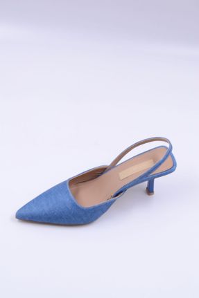 کفش استایلتو آبی پاشنه نازک پاشنه متوسط ( 5 - 9 cm ) کد 764212987