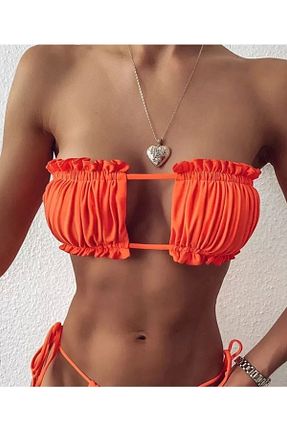 بالاتنه بیکینی نارنجی زنانه ساده bikinistan - کد 316084054