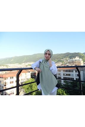 شال سبز زنانه Medine İpeği Aksesuar - کد 834519695