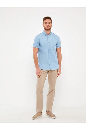 شلوار بژ مردانه پنبه - الاستین LC Waikiki - کد 815176914