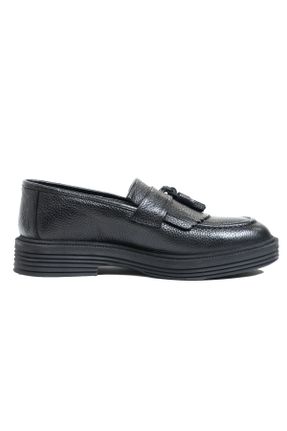 کفش لوفر مشکی مردانه پاشنه کوتاه ( 4 - 1 cm ) کد 832575481