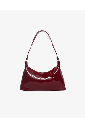 کیف دوشی زرشکی زنانه چرم مصنوعی VESS MODA - کد 834168104