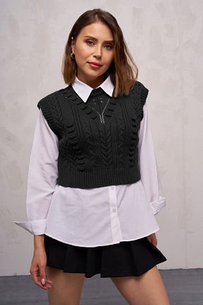 سوئیتر مشکی زنانه اکریلیک GİYSA - کد 782512556