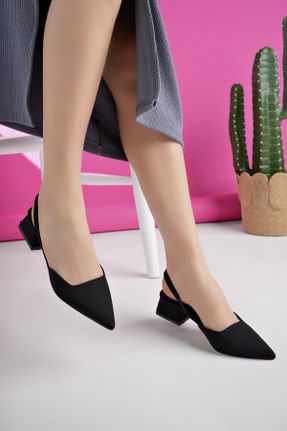 کفش پاشنه بلند کلاسیک مشکی زنانه چرم مصنوعی پاشنه ضخیم پاشنه کوتاه ( 4 - 1 cm ) کد 825570106