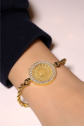 دستبند طلا زرد زنانه کد 255675603