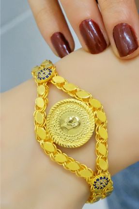 دستبند طلا زرد زنانه کد 459660097