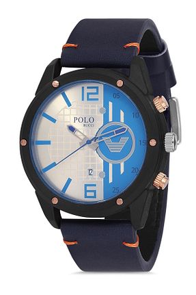 ساعت مچی سرمه ای مردانه 42 میلی متر POLO Rucci - کد 100192934